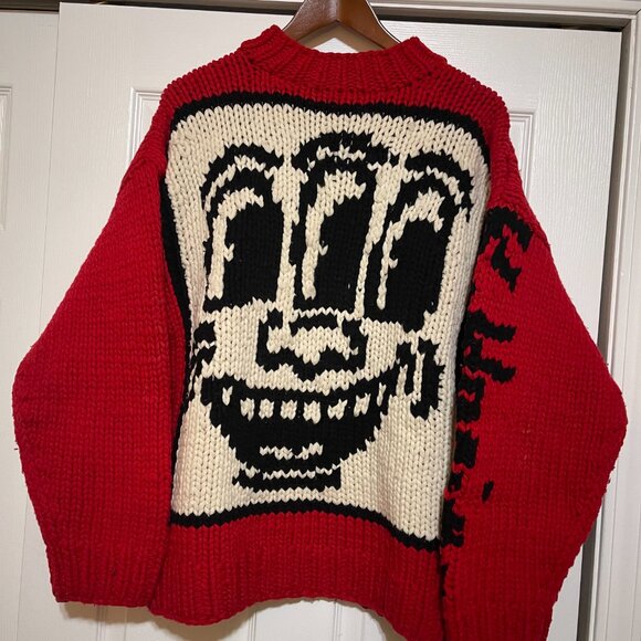 Etudes Studio Sweaters - Etudes Red Keith Haring Wool blend Sweater